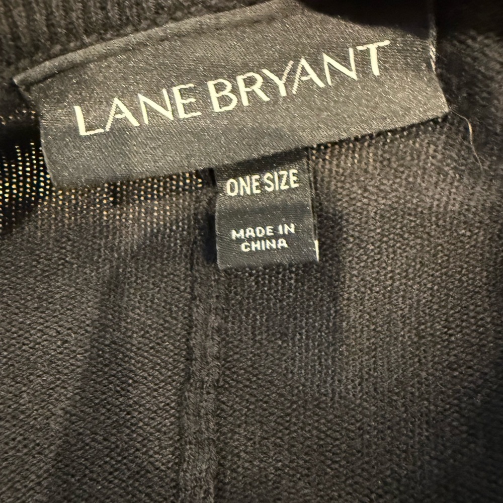 Black Open Front Ruana - Picture 5 of 5